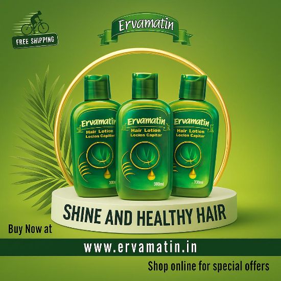 Picture of Ervamatin Hair Lotion (Pack Of 3) Free Shipping